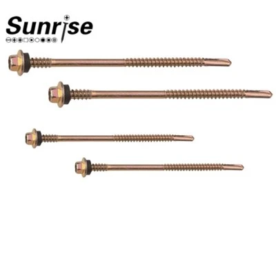 Hex alátétfej önálló fúrási csavar két részben